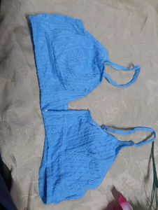 81.Cute Blue Bralette bra