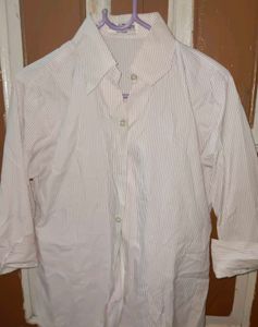 Pink Striped Button-Up Shirt