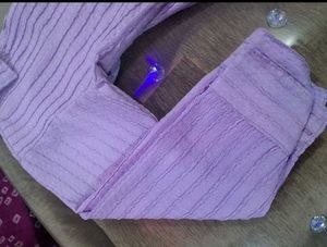 Lavender Textured Wrap Top