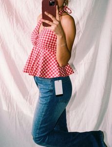 jeans bootcut with tag