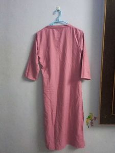 Mauve Pink Embroidered Kurta