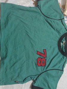 Cute Green Crop Top with "78"!
