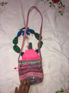 Boho Peacock Crossbody Bag handmade
