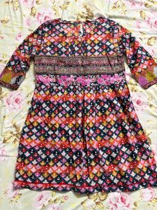 Boho Floral Print Kurti