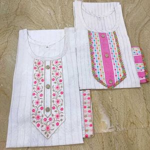 Combo Of 2 Cotton Kurtas