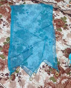 sky blue cream suit shalwar