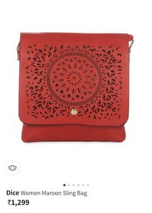 beautiful orange sling bag