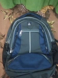Stylish Grey and Blue Backpack