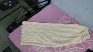 Elegant Cream Embroidered Palazzos crea