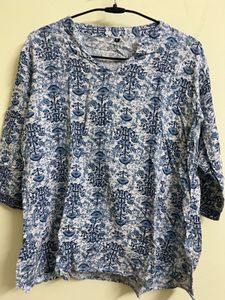 Blue short kurti