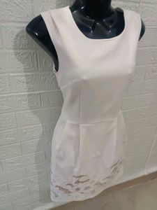 Shoulderless A-Line Rich Dress Made In Italy