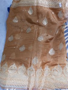 Gold saree