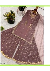 Embellished Kurta Set with Dupatta
