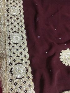 Beautiful Gorgett Saree