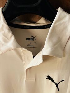 100% OG Puma White Polo T-Shirt