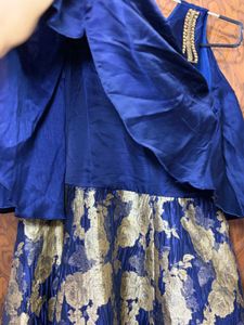 Beautiful Blue &amp; Gold Gown