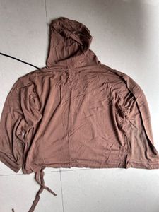 Brown Graphic Hoodie