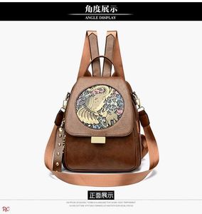 Boho Elephant Print Backpack