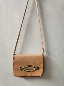 Stylish Tan Crossbody Bag