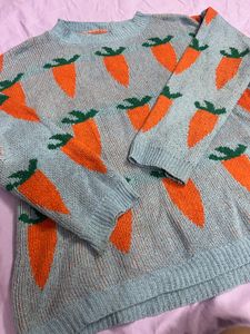 Cute Carrot Knit Sweater