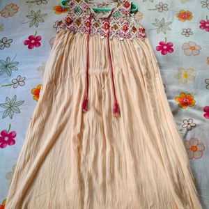 Bohemian Embroidered Sleeveless kurta