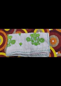 Green Cotton Saree