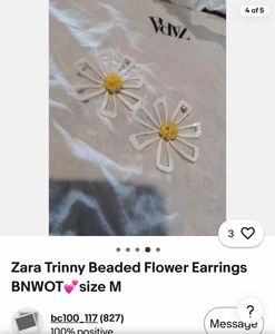Zara Daisy Statement Earrings