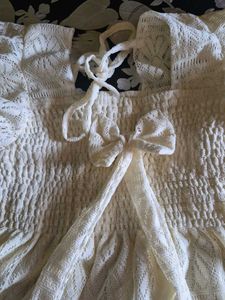 peplum  Lace top