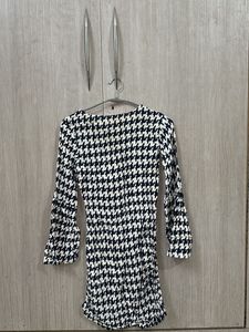 Houndstooth Mini Dress