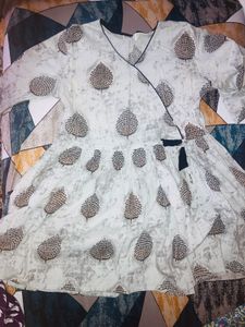 Grey Black Short Kurti
