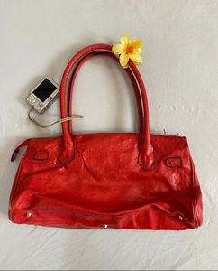 Cleo &amp;Patek Genuine Leather red shoulder Bag.
