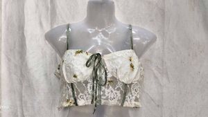 19245. Floral Lace Corset Top