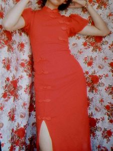Elegant Red Qipao dress