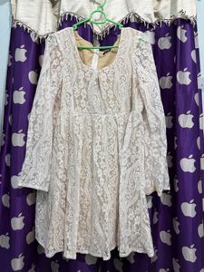 Elegant Lace Overlay Dress