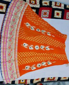 Orange Lehenga Choli Set