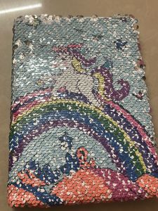 Colourful Sequin Unicorn Theme Diary