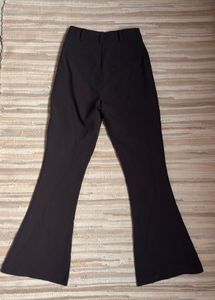 High-Waisted Flare Black Pants