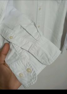 Classic White Button-Up Shirt