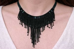 Elegant Floral Statement Necklace and bracelet
