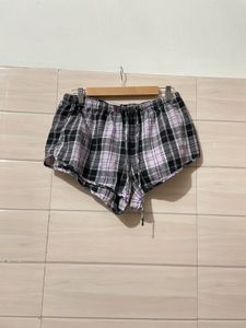 Imported y2k Comfy Plaid Pajama Shorts