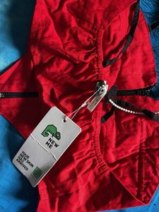 Red Crop Top with Zipper &amp; Pockets