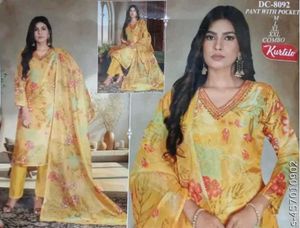 Elegant Floral Print Kurta Set
