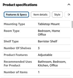 Adjustable Wooden Shelf Unit