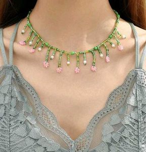 Pink Beaded Necklace Set any three at 500