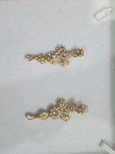 Exquisite Gold Plated Crystal Earrings