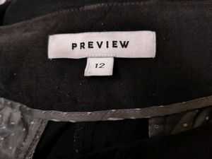 Black Straight Leg Trousers