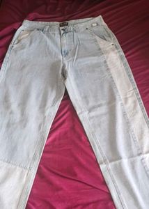 Women's Light Wash Wide-Leg Denim Jeans – Casual