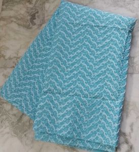 Unstchd Light Blue Chikankari suit piece