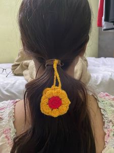Handmade Crochet key chain, hair rubber accessorie