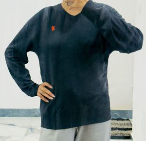 blue Crew Neck Sweater